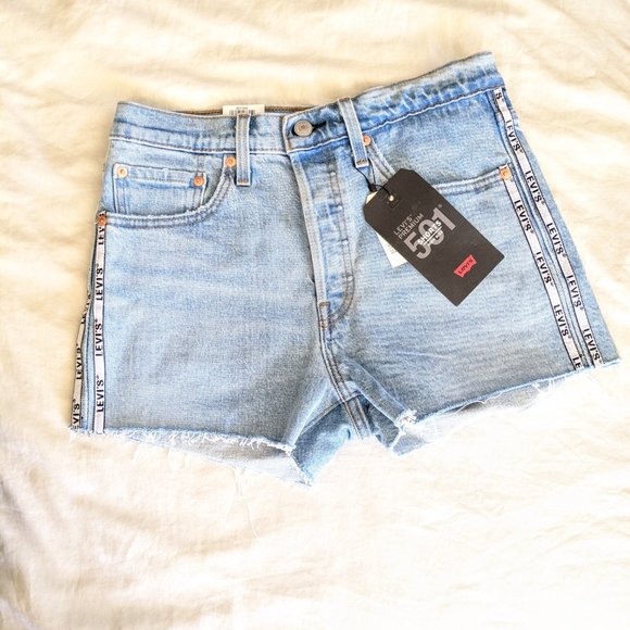 Levi's Pants - NWT Levi's 501 High Rise Logo Denim Shorts